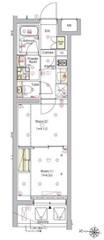 シーフォルム東新宿3 3階 間取り図