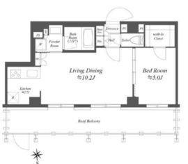 アークマーク蒲田アジールコート 502 間取り図