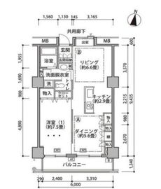 東雲キャナルコートCODAN 18-1022 間取り図