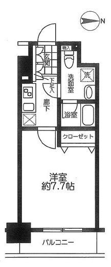 プレール・ドゥーク京橋 10階 間取り図