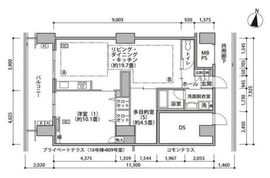 東雲キャナルコートCODAN 16-808 間取り図