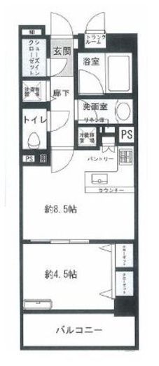 ブリシア不動前 2階 間取り図