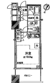 シティタワー大井町 12階 間取り図