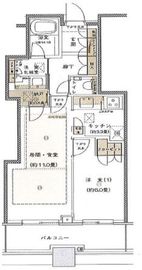 プラウドタワー千代田富士見 10階 間取り図