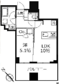 シティタワー武蔵小山 8階 間取り図