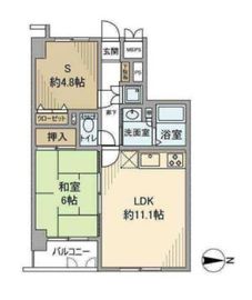 セザール白金ガーデン 5階 間取り図