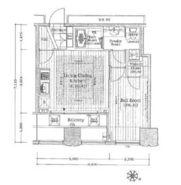 シティタワー新宿新都心 11階 間取り図