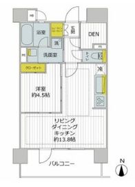 コスモヴィータ蒲田アイリススクエア 2階 間取り図