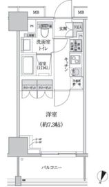 パークハビオ渋谷本町レジデンス 602 間取り図