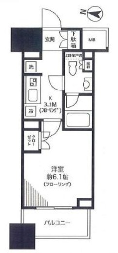アトラス白山 2階 間取り図