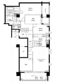 パークハウス西麻布 4階 間取り図