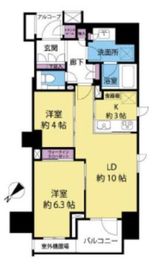 プラウド日本橋富沢町 13階 間取り図