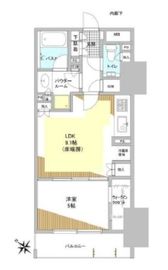 シティハウス東京八重洲通り 16階 間取り図