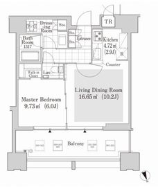 大崎ガーデンレジデンス 2211 間取り図