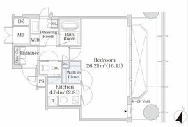 プラティーヌ御茶ノ水 605 間取り図