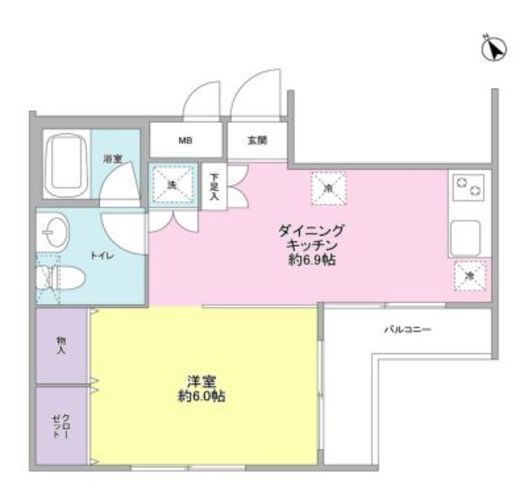 ル　ガルデニア 203 間取り図