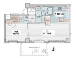 カスタリア三宿 402 間取り図