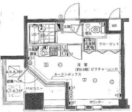 サンパティーク広尾 11階 間取り図