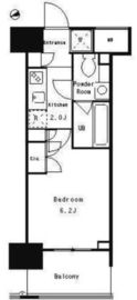 パークキューブ武蔵小杉 1407 間取り図