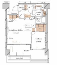 ブランシエスタ久が原 705 間取り図