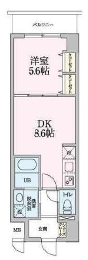 ラ・グリシーヌ 305 間取り図