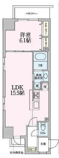 ラ・グリシーヌ 401 間取り図