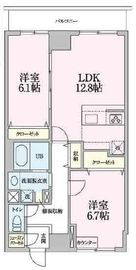 ラ・グリシーヌ 702 間取り図