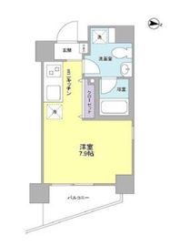 グラビスコート目黒 202 間取り図