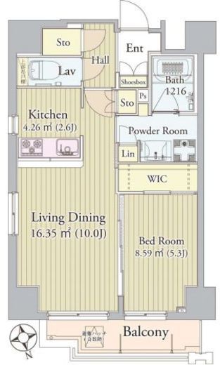 グロリアス西荻窪 901 間取り図