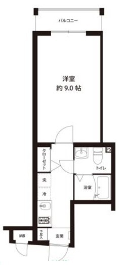 レオーネ馬込 302 間取り図