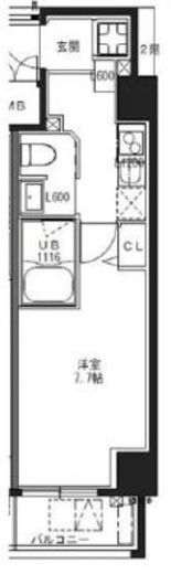 S-RESIDENCE池袋Norte (エスレジデンス池袋ノルテ) 703 間取り図