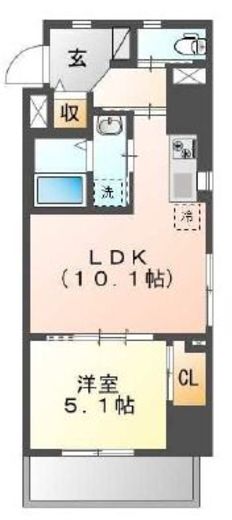 フェリーチェプランドール 701 間取り図