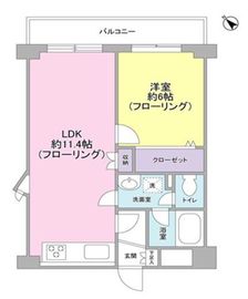 ドエルアルス目黒 7階 間取り図