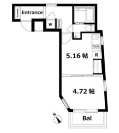 パティオ西新宿 201 間取り図