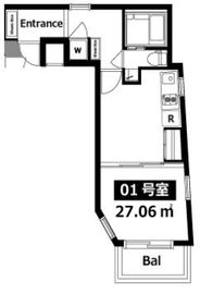 パティオ西新宿 401 間取り図