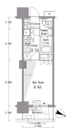 パークアクシス東十条 202 間取り図