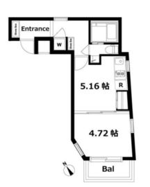 パティオ西新宿 501 間取り図