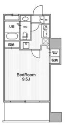 アーバンフラッツ池袋プレミアム 2407 間取り図