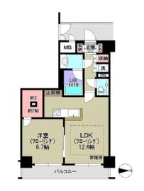 クオリア小石川 4階 間取り図