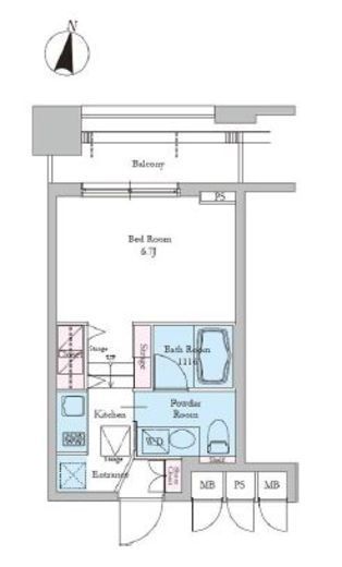 レジディア文京音羽2 603 間取り図
