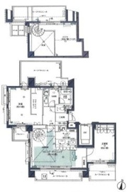 クレッセント新宿柏木 5階 間取り図