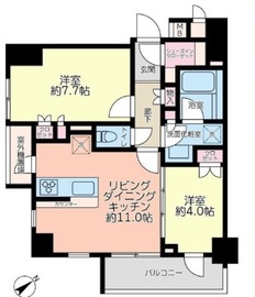 リビオレゾン南池袋 8階 間取り図