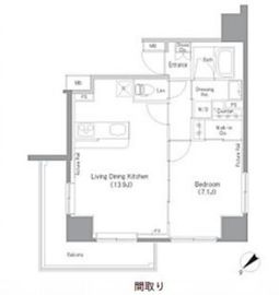 クレストヒル文京千石 A302 間取り図