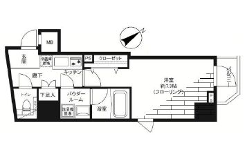 グランドコンシェルジュ麻布 5階 間取り図