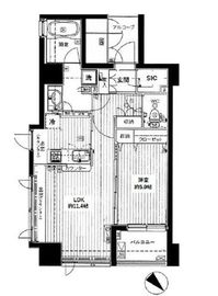 レフィール日本橋浜町 3階 間取り図