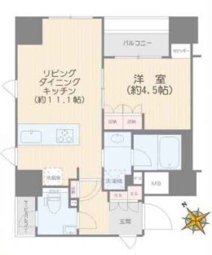 パークリュクス銀座mono 6階 間取り図