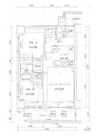 リビオ四谷 5階 間取り図