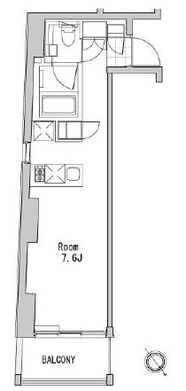 プレミアムキューブ元代々木 2階 間取り図