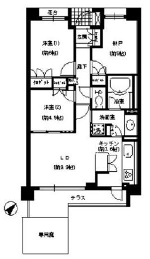 エスティメゾン巣鴨 105 間取り図