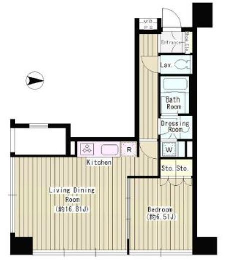 クレアーレ麹町 505 間取り図